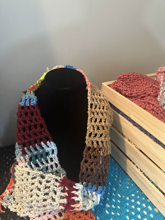 Yarn Scrap Scarf
