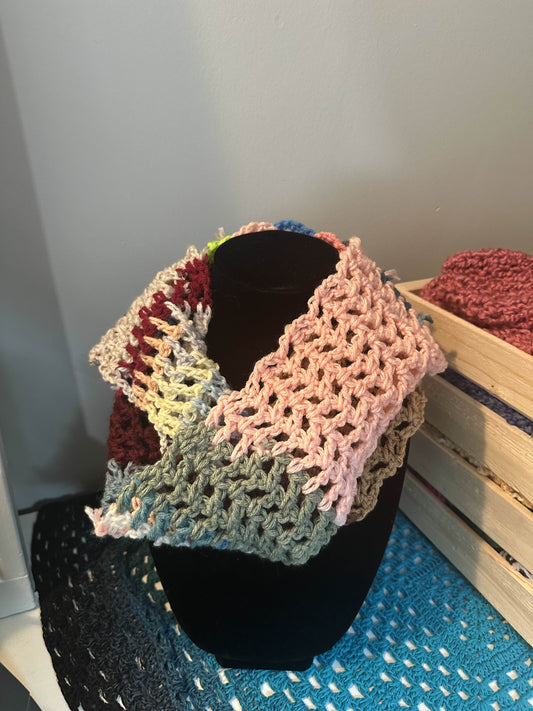 Yarn Scrap Scarf